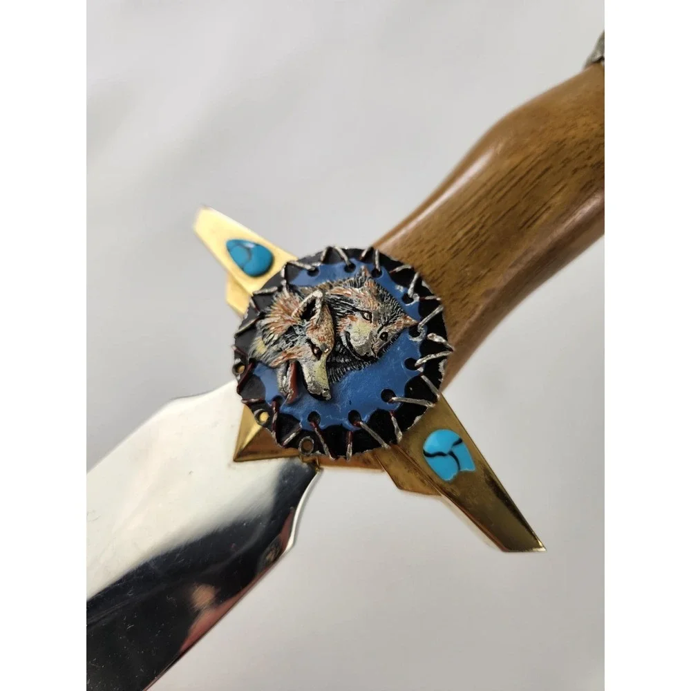 Al Agnew Legend of The Wolf collectors knife Dagger Weapon Vintage Franklin Mint